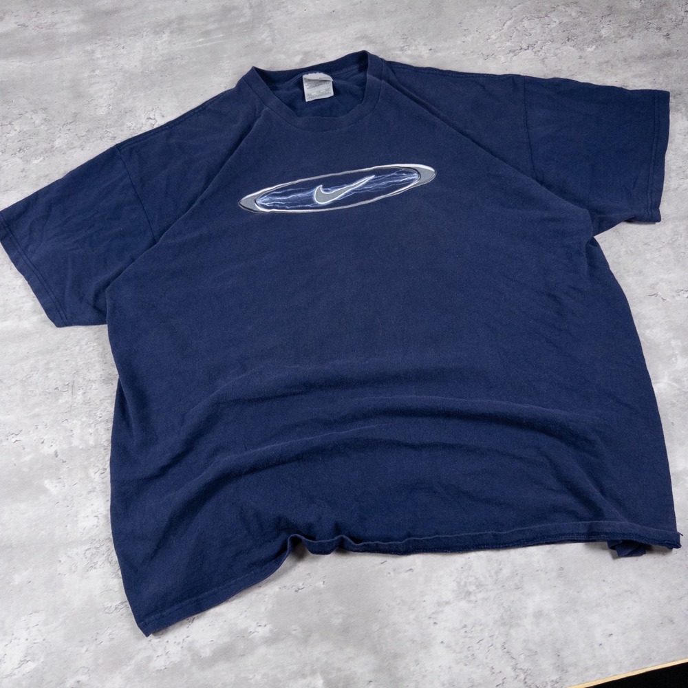 y2k nike shirt boxy lightning swoosh mens xxl